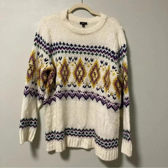 Talbots wool  blend fair isle sweater - Picture 1 of 5